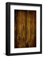 Dark Rich Wood Background-yobro-Framed Photographic Print