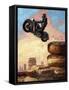 Dark Rider Again-Eric Joyner-Framed Stretched Canvas