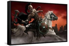 Dark Rider-Tom Wood-Framed Stretched Canvas