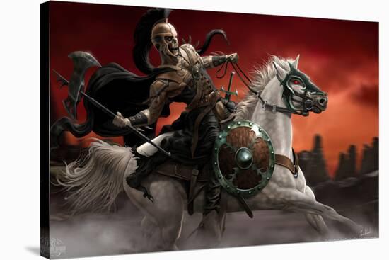 Dark Rider-Tom Wood-Stretched Canvas