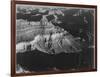 Dark Shadows In Fgnd & Right Framing Cliffs At Left & Center "Grand Canyon NP" Arizona 1933-1942-Ansel Adams-Framed Art Print