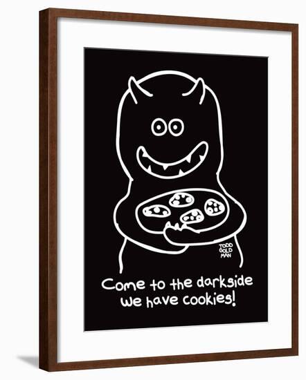 Dark Side of Cookies-Todd Goldman-Framed Giclee Print