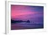 Dark Sunrise Burn, Cannon Beach, Oregon Coast-Vincent James-Framed Photographic Print