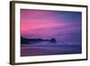 Dark Sunrise Burn, Cannon Beach, Oregon Coast-Vincent James-Framed Photographic Print