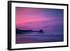 Dark Sunrise Burn, Cannon Beach, Oregon Coast-Vincent James-Framed Photographic Print