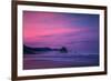 Dark Sunrise Burn, Cannon Beach, Oregon Coast-Vincent James-Framed Photographic Print