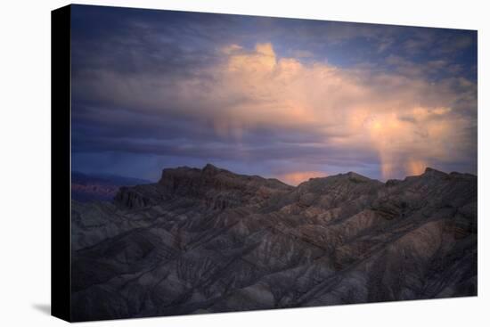 Dark Sunset Storm at Zabriskie Point-Vincent James-Stretched Canvas