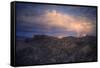 Dark Sunset Storm at Zabriskie Point-Vincent James-Framed Stretched Canvas