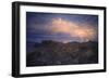 Dark Sunset Storm at Zabriskie Point-Vincent James-Framed Photographic Print