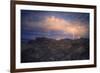 Dark Sunset Storm at Zabriskie Point-Vincent James-Framed Photographic Print