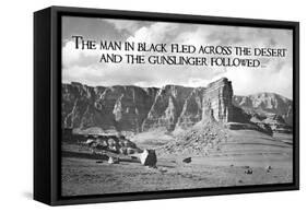 Dark Tower - by Stephen King Gunslinger Quote-null-Framed Stretched Canvas