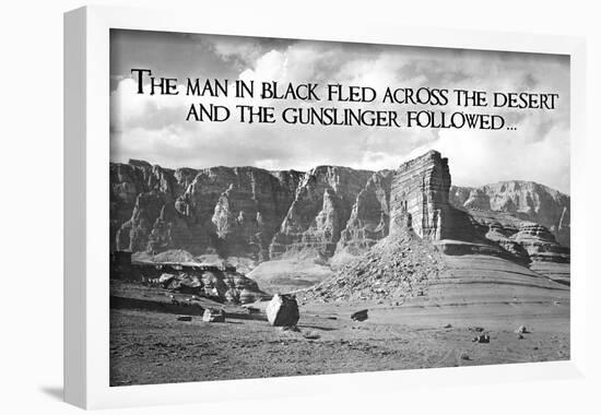 Dark Tower - by Stephen King Gunslinger Quote-null-Framed Poster