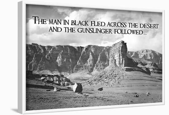 Dark Tower - by Stephen King Gunslinger Quote-null-Framed Poster