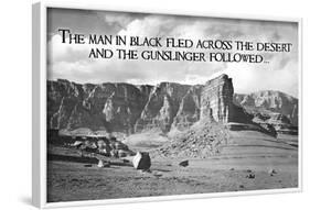 Dark Tower - by Stephen King Gunslinger Quote-null-Framed Poster