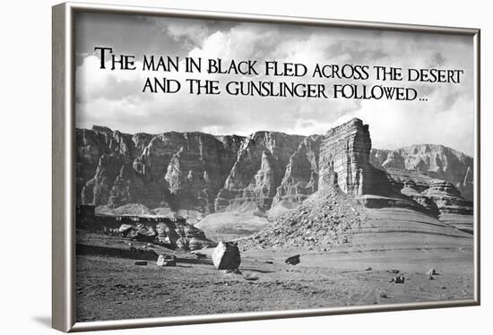 Dark Tower - by Stephen King Gunslinger Quote-null-Framed Poster