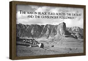 Dark Tower - by Stephen King Gunslinger Quote-null-Framed Poster