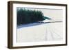 Dark Trees & Snow, 2011-Charles Simpson-Framed Giclee Print