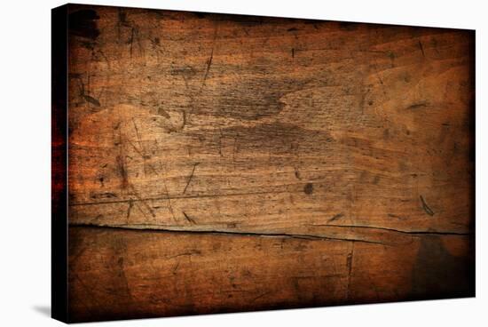 Dark Vintage Wood Texture-Zibedik-Stretched Canvas