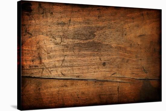 Dark Vintage Wood Texture-Zibedik-Stretched Canvas