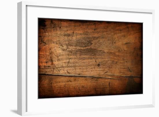 Dark Vintage Wood Texture-Zibedik-Framed Photographic Print