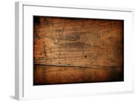 Dark Vintage Wood Texture-Zibedik-Framed Photographic Print