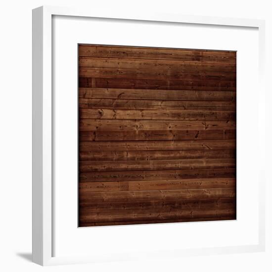 Dark Wood Texture-pinkypills-Framed Photographic Print