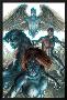 Dark X-Men No.1 Cover: Mystique, Dark Beast and Omega-Simone Bianchi-Lamina Framed Poster