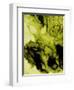 Dark Yellow Abstract Watercolor-Hallie Clausen-Framed Art Print