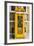 Dark Yellow Phone Booth - In the Style of Oil Painting-Philippe Hugonnard-Framed Giclee Print