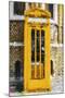 Dark Yellow Phone Booth - In the Style of Oil Painting-Philippe Hugonnard-Mounted Giclee Print