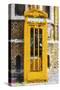 Dark Yellow Phone Booth - In the Style of Oil Painting-Philippe Hugonnard-Stretched Canvas