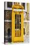 Dark Yellow Phone Booth - In the Style of Oil Painting-Philippe Hugonnard-Stretched Canvas