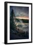 Dark Yellowstone, Biscuit Basin, National Park, Wyoming-Vincent James-Framed Photographic Print