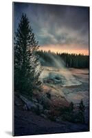 Dark Yellowstone, Biscuit Basin, National Park, Wyoming-Vincent James-Mounted Photographic Print