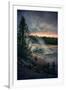 Dark Yellowstone, Biscuit Basin, National Park, Wyoming-Vincent James-Framed Photographic Print