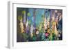 Darkening Garden, Chelsea, 2019 (Acrylic)-Ann Oram-Framed Giclee Print