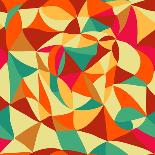 Seamless Pattern of Colorful Small Patterns in Vintage Style-DarkInk-Art Print