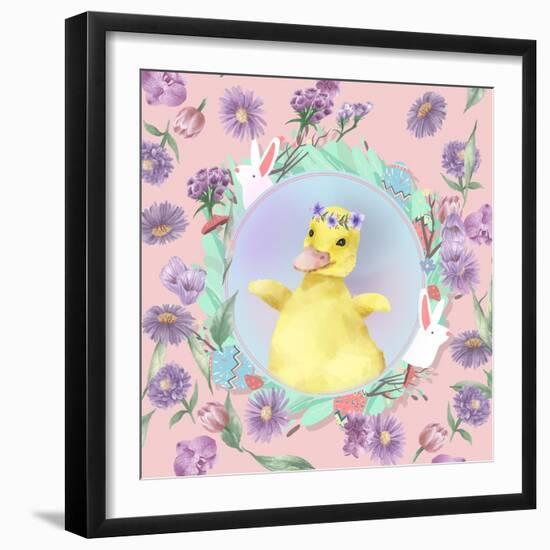 Darling Duckling-The Font Diva-Framed Giclee Print