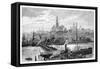 Darling Harbour, from Pyrmont, Sydney, New South Wales, Australia, 1886-Frederic B Schell-Framed Stretched Canvas