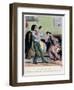 Darling, There's Nothing Like a Drop of Rum to Cure a Migraine," from "Les Etudians De Paris"-Pierre Gavarni-Framed Giclee Print