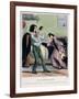 Darling, There's Nothing Like a Drop of Rum to Cure a Migraine," from "Les Etudians De Paris"-Pierre Gavarni-Framed Giclee Print