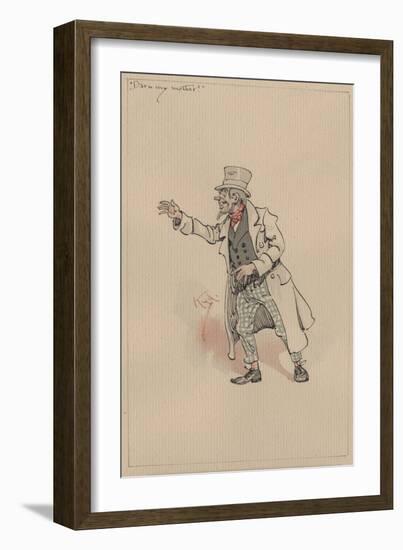 'Darn My Mother!', c.1920s-Joseph Clayton Clarke-Framed Giclee Print