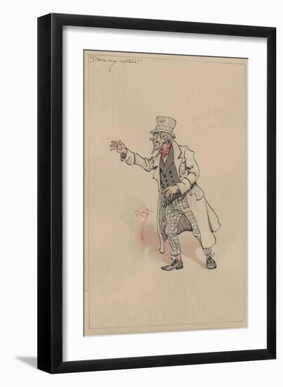 'Darn My Mother!', c.1920s-Joseph Clayton Clarke-Framed Giclee Print