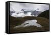 Darran Mountains and Tarn from Harris Saddle, Routeburn Track, Fiordland National Park-Stuart Black-Framed Stretched Canvas