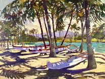 Morning Shadows on the Beach-Darrell Hill-Mounted Giclee Print