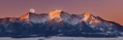 Mount Princeton Moonset at Sunrise-Darren White Photography-Giclee Print