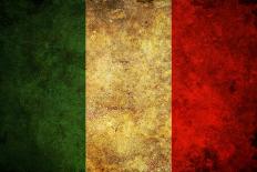 Grunge Italy Flag-darrenwhi-Framed Art Print