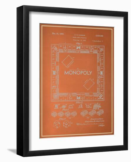 Darrow Monopoly Blueprint-null-Framed Art Print
