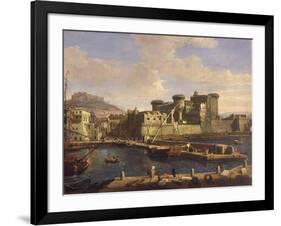 Darse du port de Naples (Italie)-Gaspare Vanvitelli-Framed Giclee Print
