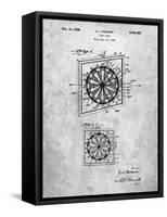 Dart Board 1936 Patent-Cole Borders-Framed Stretched Canvas